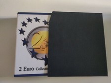 ALBUM CONTENITORE + CUSTODIA PER COLLEZIONE MONETE DA 2 EURO COMMEMORATIVE VUOTO