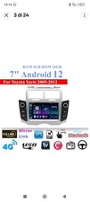Autoradio Android 12… 1GB+16GB. GPS Navigatore Wi-Fi Bluetooth Yaris 2005/12