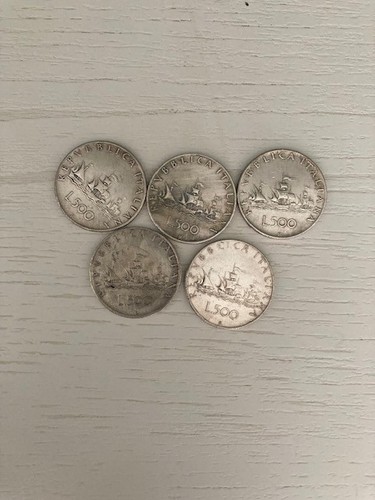 Monete 500 lire - monete, argento