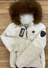 Giubbino Blauer Lucido Pelliccia Donna New Autunno Inverno S M L XL XXL 