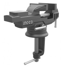 Morsa da Banco Base Girevole Apertura Da 0 a 60 mm Fissaggio a Morsetto