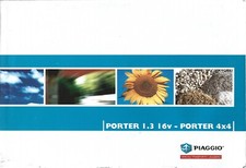  Piaggio Porter 1.3 16 V e Porter 4x4 Uso e Manutenzione  Inglese Tedesco Greco 
