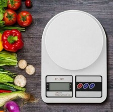 Bilancia da Cucina Digitale lcd 1gr a 10 kg tasto tara precisione grammi bianca