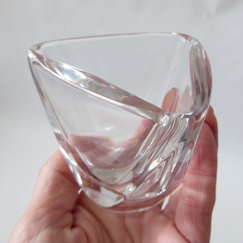 Vaso triangolare cristallo val - cristallo,