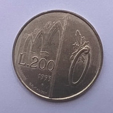 200 LIRE REPUBBLICA DI S. MARINO 1993