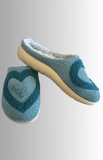 Blue Slippers Lined Soft Hair
