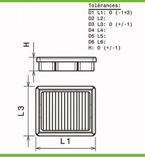 Filtro aria verde per Land