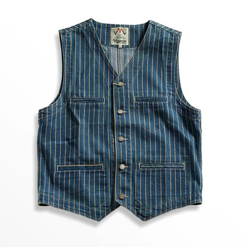 Gilet denim may khaki uomo - gilet,