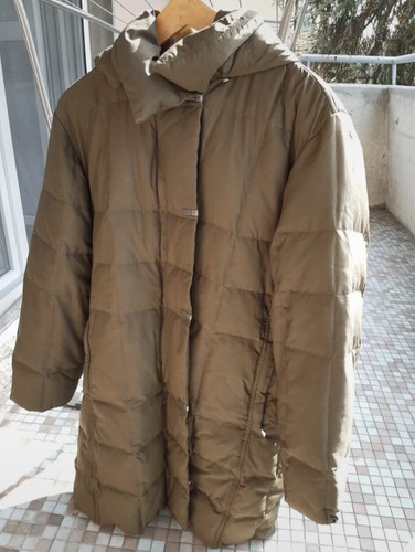 Piumino lungo verde militare