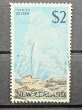 NUOVA ZELANDA 1968 FRANCOBOLLI MOTIVI LOCALI $ 2 TIMBRATO USED (C.8)
