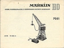 MARKLIN ISTRUZIONI ORIGINALI