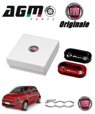COVER GUSCIO CHIAVE SET 2 PZ NERO E ROSSO FIAT 500 MOSTRINA ORIGINALE 50927024