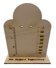 Espositore Orecchini Con Righello Misura, Logo Business Personalizzabile Photo Prop