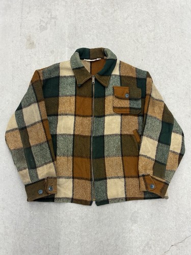 Vtg 70s woolrich plaid wool - 70s,