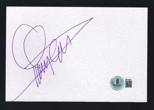 Carta firmata quincy jones 4x6 - firmata,