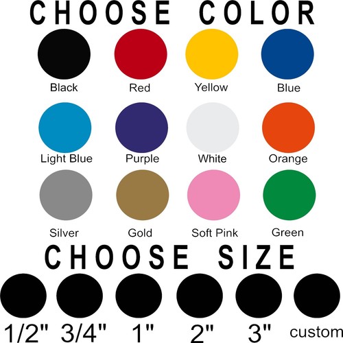 Polka dot stickers - !, pick