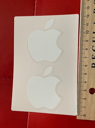 Rettangolo adesivo apple - adesivo,