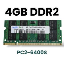 1x RAM SAMSUNG 4GB 2Rx8 PC2-6400S-666-12-D3 DDR2 SODIMM computer portatile MEMORY#241