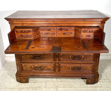 ANTICO COMO CANTERANO NOCE 1600 MOBILE CASSETTONE SECRETAIRE SEGRETO CASSETTO