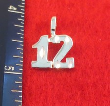 14KT GOLD PLATED NUMBER "12"