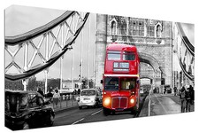 Quadro Moderno Arredamento Londra Città Bus Tower Arte Arredo Casa Stampa suTela