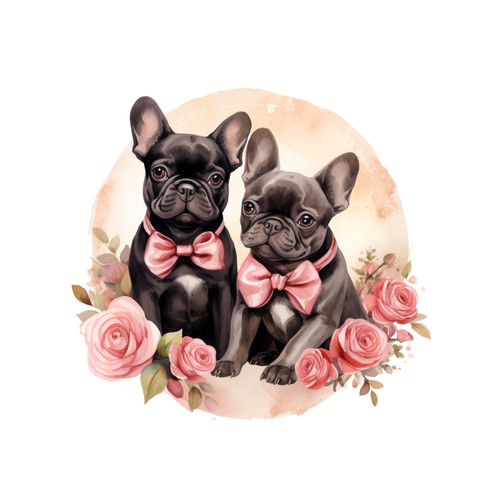 Adesivi auto bulldog francese - adesivi,