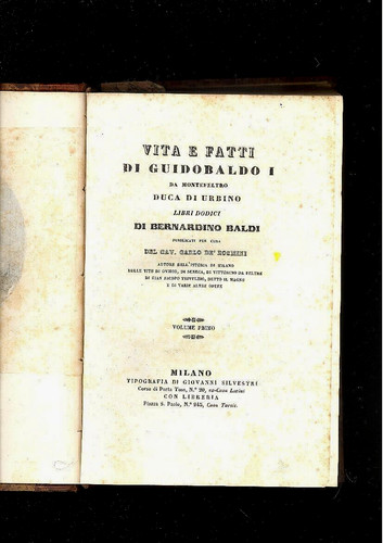 Vita fatti guidobaldo i - vita,