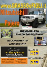 Kit COMPLETO Rialzo Molle + 4 Distanziali Ruota 3 cm For Mitsubishi Pajero V20