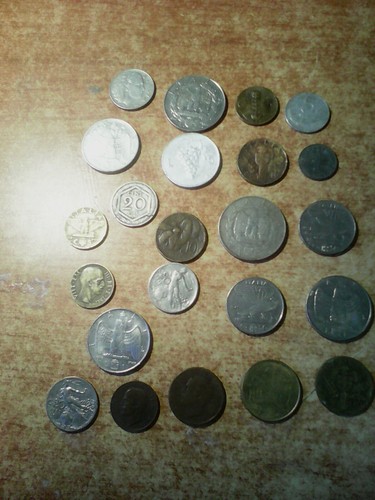 Blocco monete italiane - di,