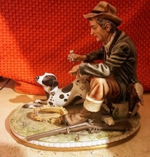 CAPODIMONTE CACCIATORE ORIGINALE VINTAGE 