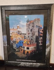 Poster HUNDERTWASSER-HAUS con cornice artistica