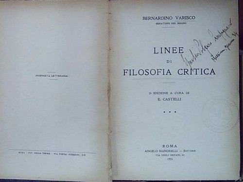 Varisco linee filosofia - varisco,