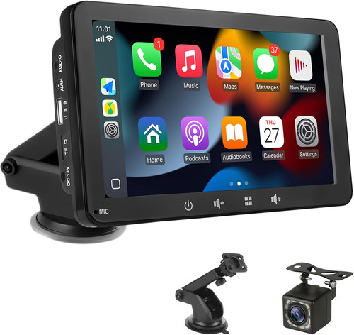Schermo auto con carplay - con,