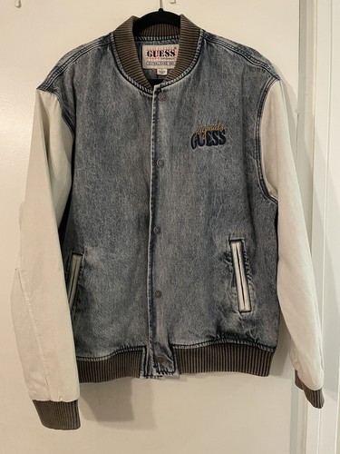 Giacca bomber denim guess - bomber,