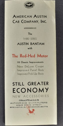 1934 american austin - american, bantam