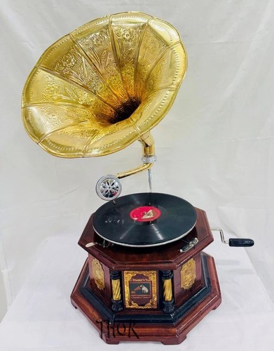 Antico grammofono hmv - antico,