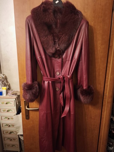 Vera pelle cappotto lungo - pelle,
