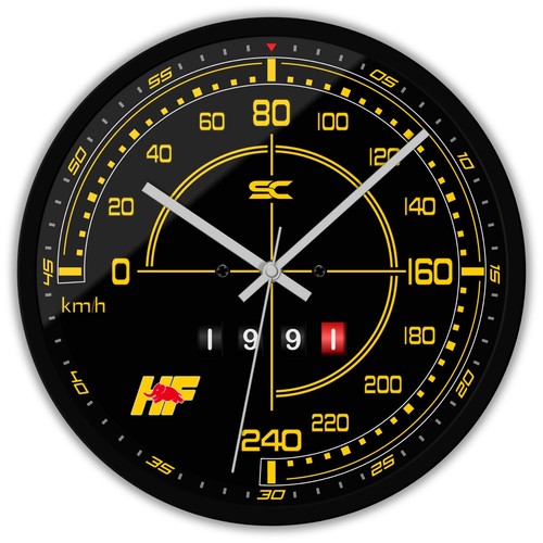 Orologio parete nero 30cm - da,