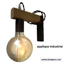 Applique parete interno per arredamento industrial industriale rustico moderno