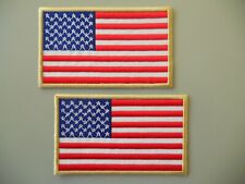 PATCH BANDIERA AMERICANA PZ 2  RICAMATA TERMOADESIVA CM10X6