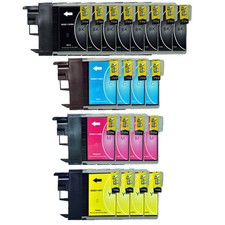 20 Druckerpatronen für Brother  DCP-145C DCP-165C 185C 195C LC1100 LC980