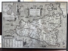 Ortelius, Siciliae veteris