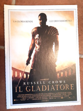 IL GLADIATORE (RUSSELL CROWE) - LOCANDINA SCHEDA CIAK FILM (15 x 10 CM)