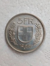 SVIZZERA 5 FRANCHI  1968 MONETA  CONFEDERATIO   HELVETICA SPL. come da foto