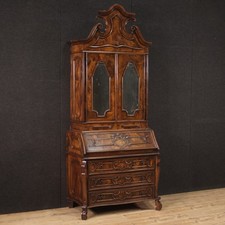 Trumeau lombardo scrittoio mobile doppio corpo XX secolo stile antico anni 60'