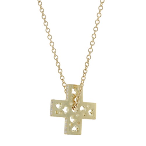 Collana croce diamante - collana,