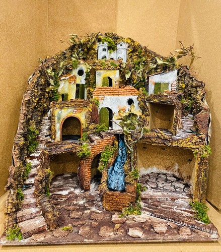 Presepe artigianale sughero - presepe, in