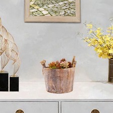 Vaso da fiori in legno, stile