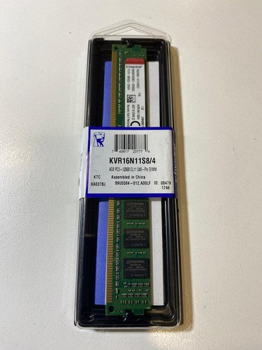 4gb ram kingston pc3 12800u - 4gb,
