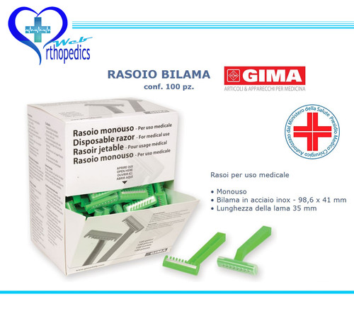 Gima rasoio bilama monouso - gima,